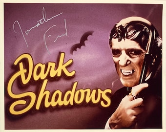 Jonathan Frid Autograph Signed 8x10 Photograph Dark Shadows Horror Dracula Barnabas Collins JSA Certified Authentic AY44229