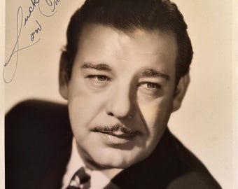 Lon Chaney Jr. Signed Autograph 8"x 10" Photo The Wolf Man Son of Dracula RARE BECKETT Certified Authentic Letter of Authenticity
