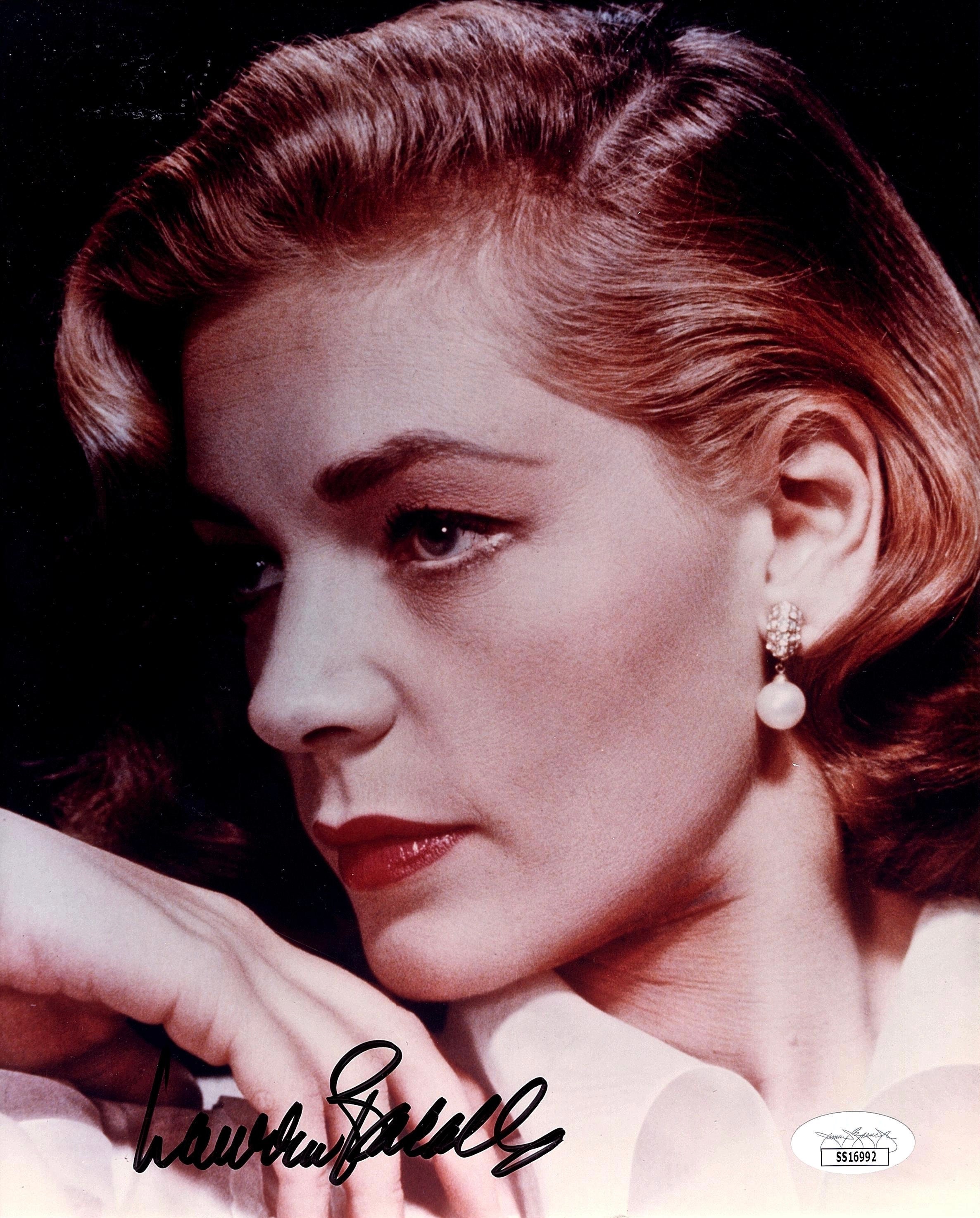 Lauren Bacall Autographed Autograph Signed Hollywood Film Movie 8x10 ...