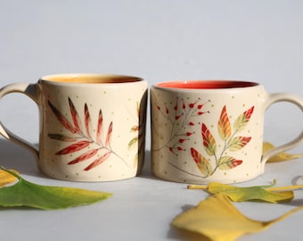 Tazas con motivos otoñales