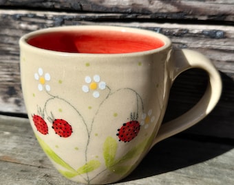 Strawberry espresso cup