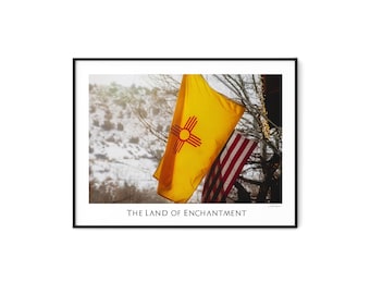 New Mexico Flag-Zia-Desert Art-New Mexico Art