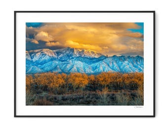 Sunset Over Bernalillo-New Mexico-fine art poster print