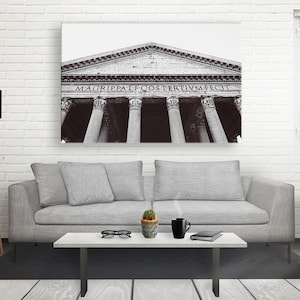 Pantheon I-Italy-Rome-Roman Ruins-Black and White-Large Wall Art-Photography-Italy Wall Art-Travel Photography-Rome Print