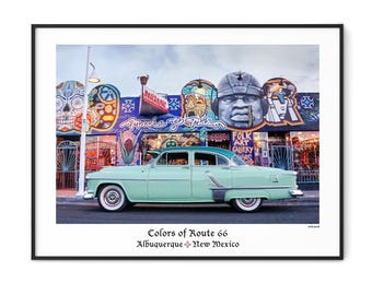 Colors of Route 66-Albuquerque-New Mexico-fine art poster print