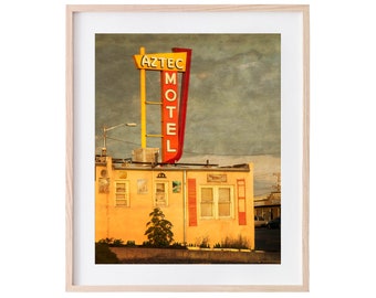 The Aztec-Albuquerque-Route 66-Hotel-New Mexico-Large Wall Art