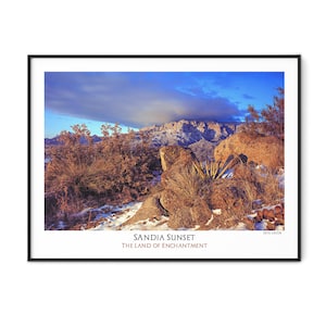 Sandia Sunset-Albuquerque-New Mexico-fine art poster print