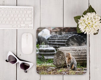 Forum Cat-Gift-Italy-Mouse Pad-Desk Accessories-Office Gift-Coworker Gift-Home Office-Rome-Cats in Rome-Cat lover gift