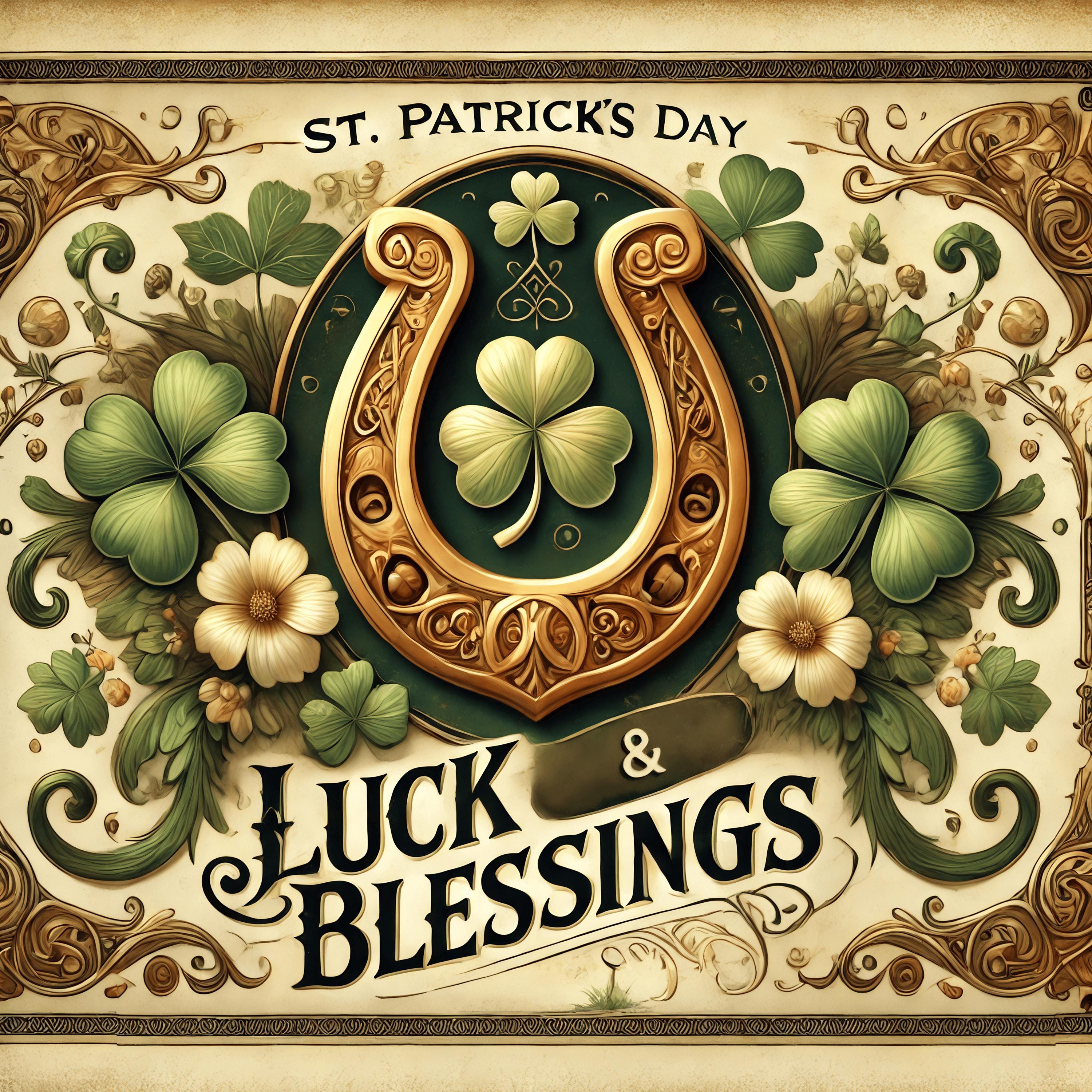 Targa in metallo con scritta in lingua inglese Irish Blessing St