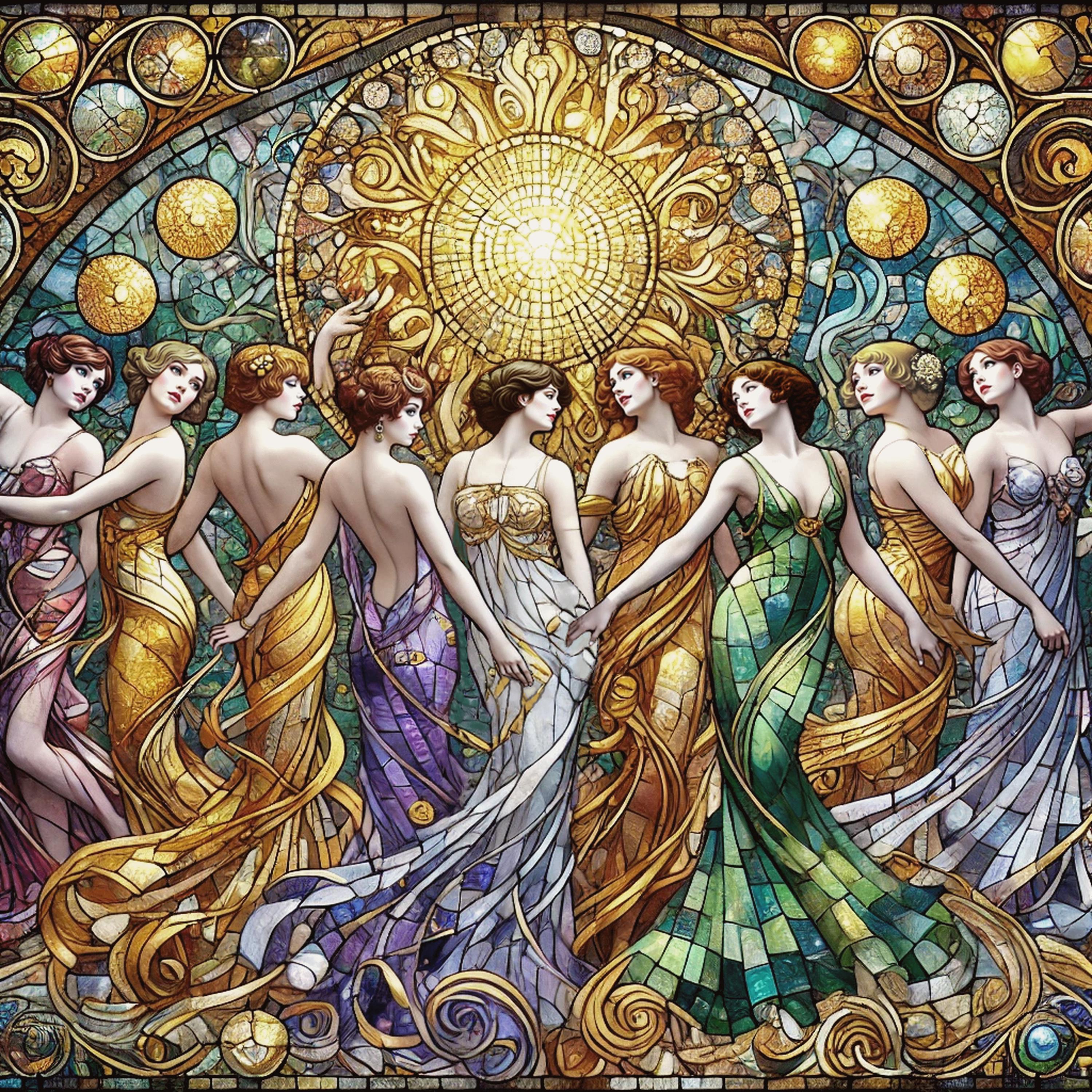 油絵  野原で踊る女神  【送料無料】 油絵 野原で踊る女神 【送料無料】