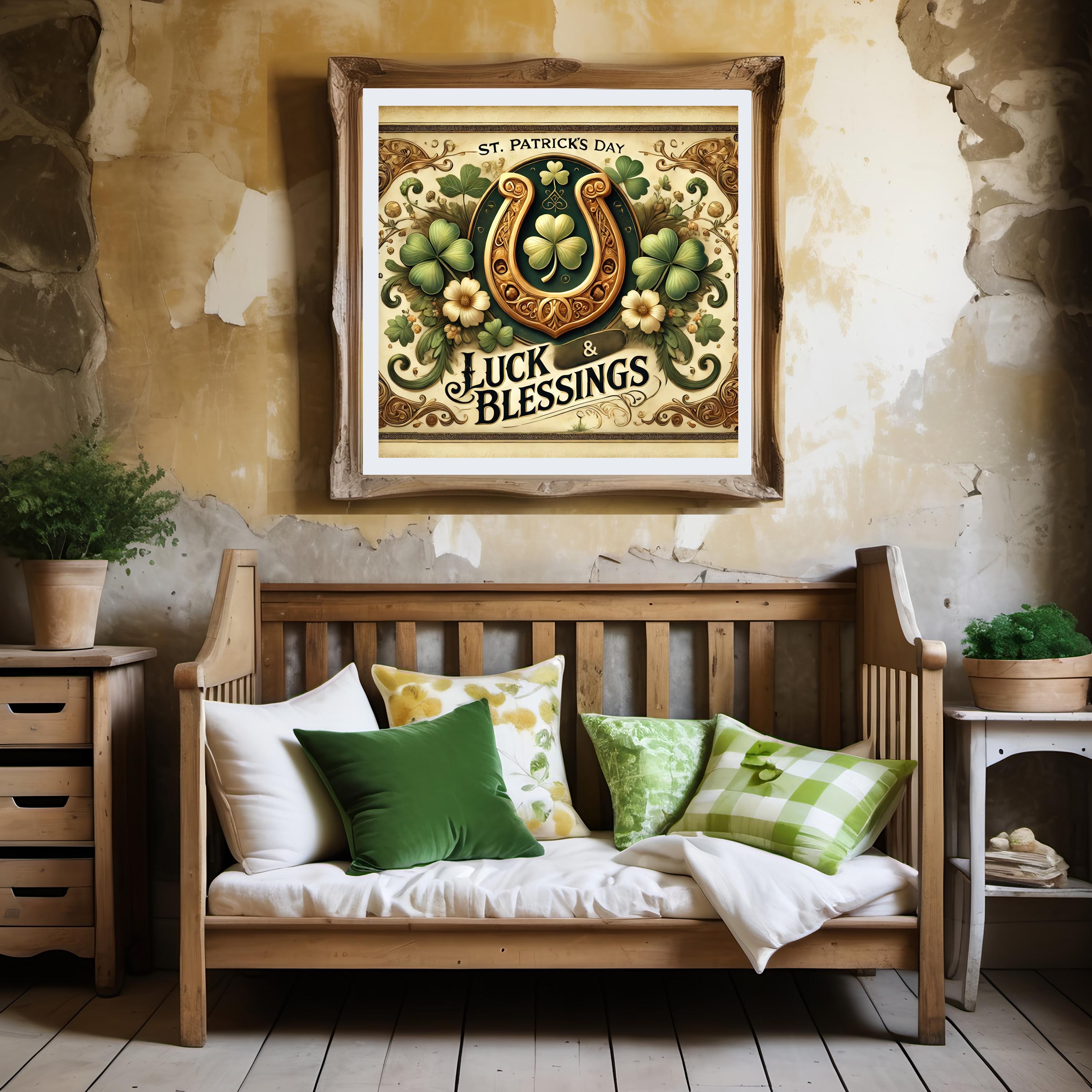 Bonoff Targa in metallo con scritta in lingua inglese Irish Blessing St Patricks Day, 30,5 x 20,3 cm