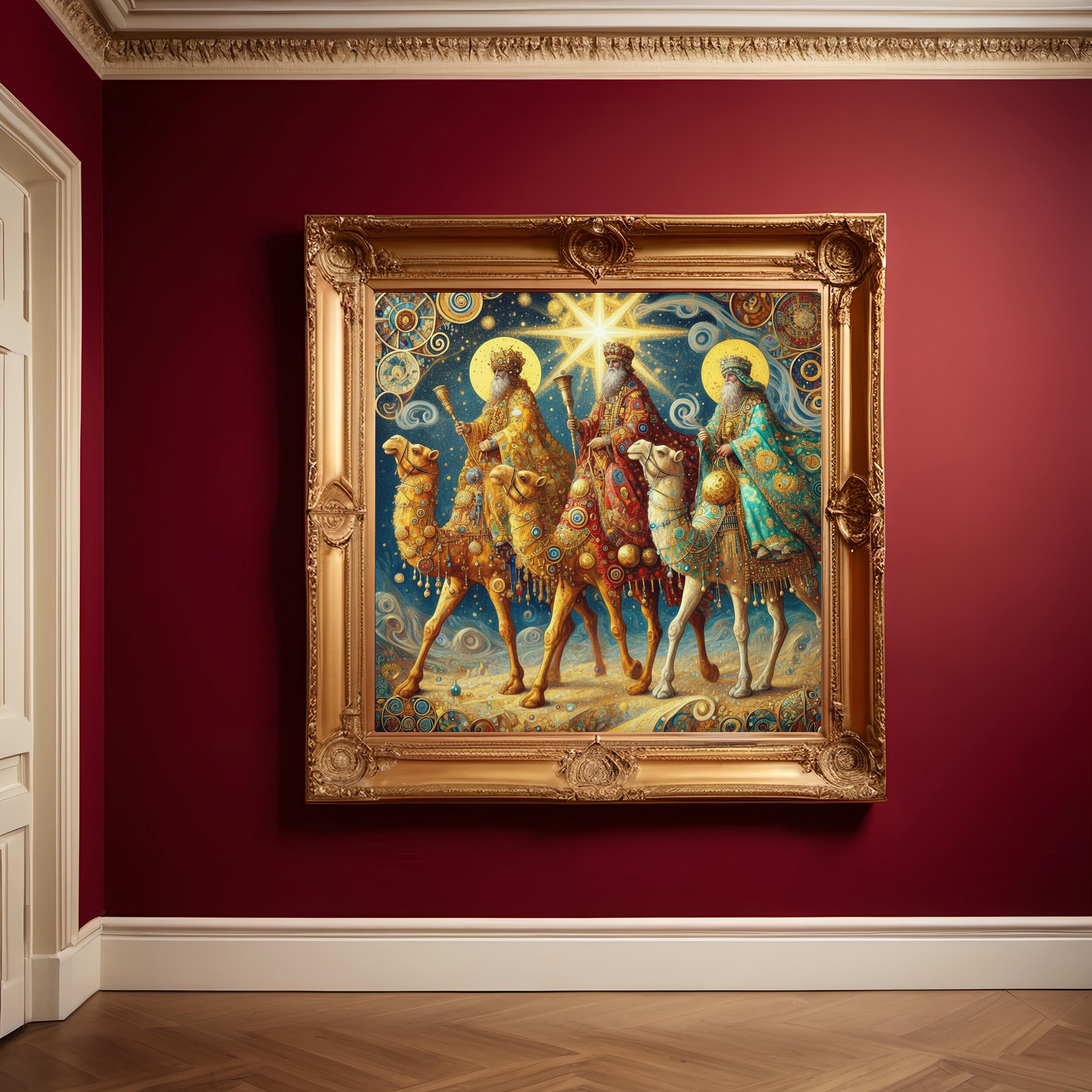 Three Wise Men Art Print, Vintage Nativity Scene (digital Download) - Etsy