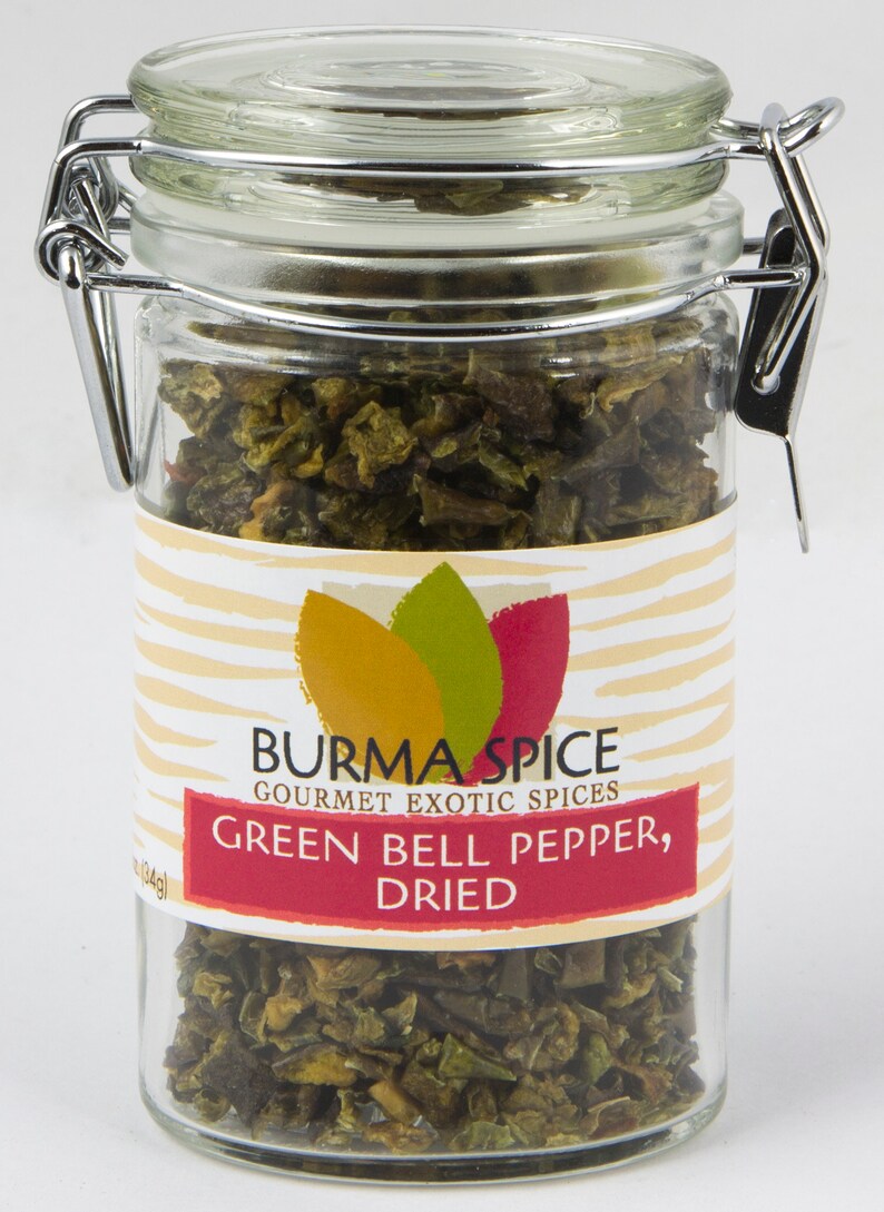 Green Bell Pepper Flakes Pure Natural Dried Seasoning Spice Etsy UK