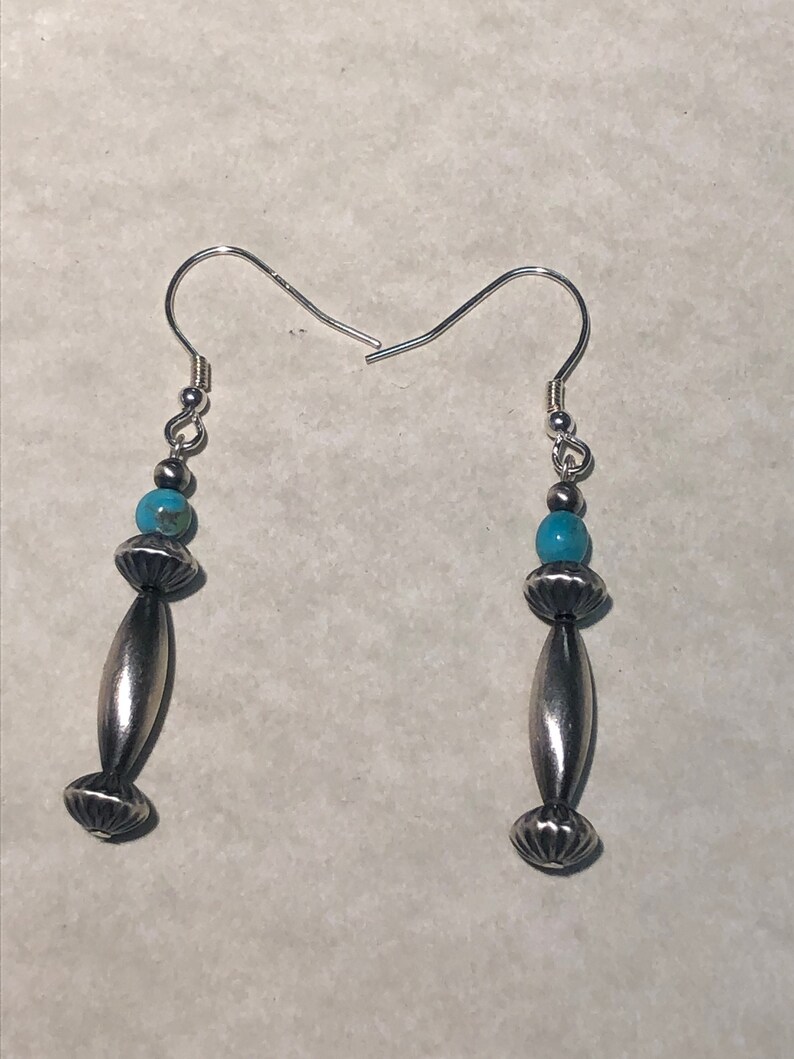 Handcrafted Sterling Silver Navajo Pearl Style Sterling Silver Earrings