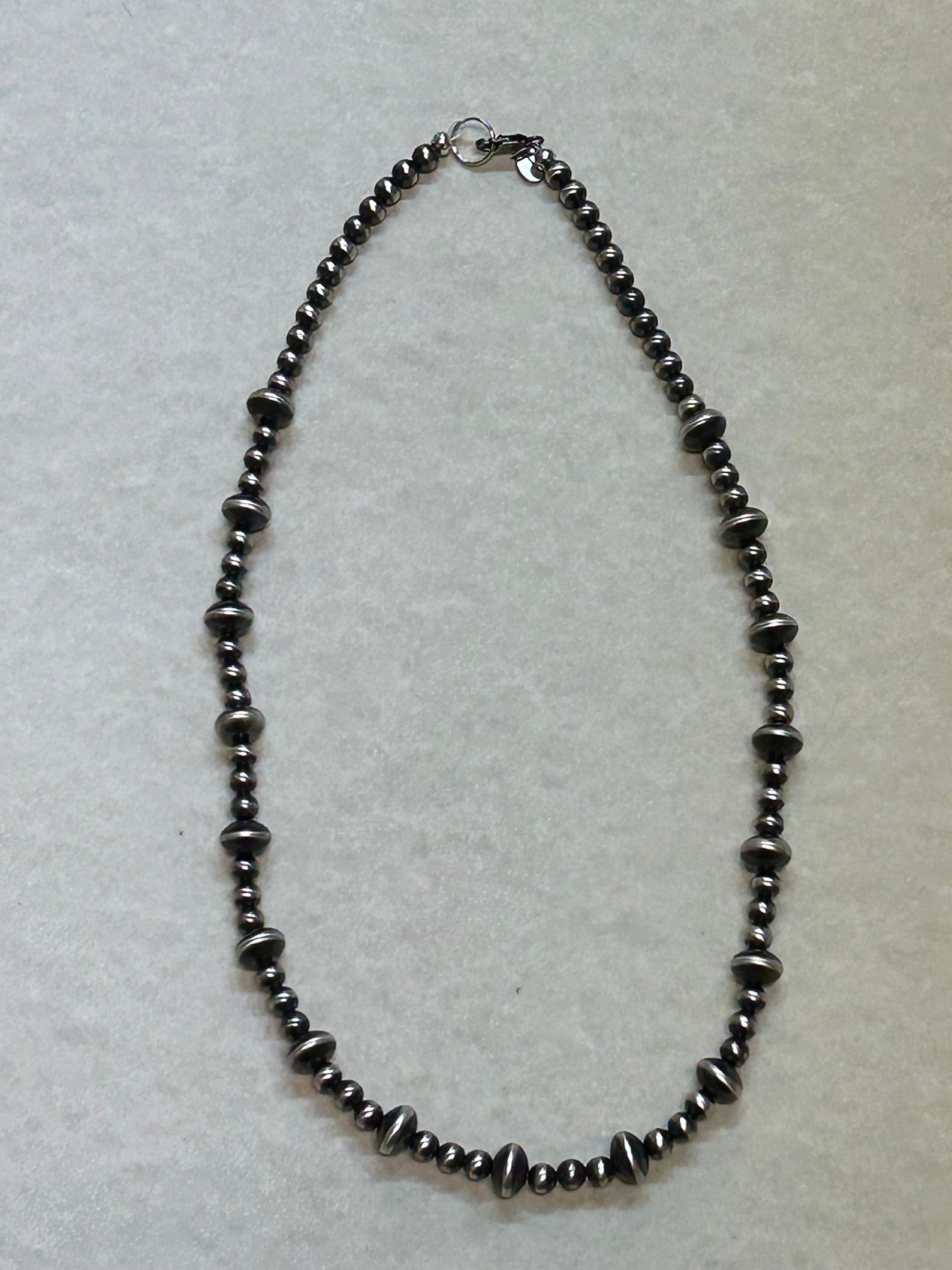 5.5mm Saucer Navajo Pearls Necklace 18”