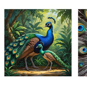 A4 Rice Paper Decoupage / Peacock Decoupage/ Mulberry Paper/ Peacock Rice Paper/ Bird Rice Paper/Bird Decoupage Paper/Peacock Baby