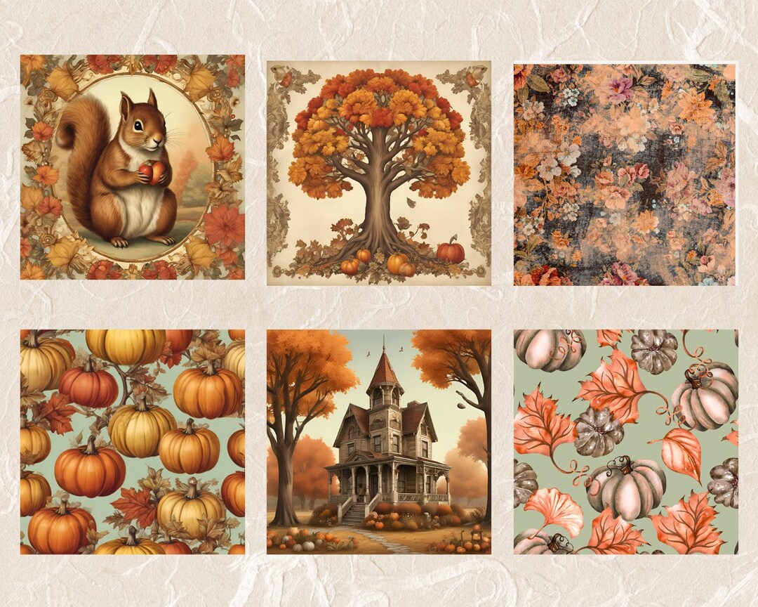 A4 Rice Paper Decoupage / Autumn Rice Paper/ Mulberry Paper/ Fall ...