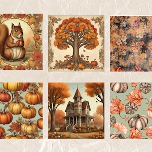A4 Rice Paper Decoupage / Autumn Rice Paper/ Mulberry Paper/ Fall Decoupage Rice Paper/Fall Decoupage Rice Paper/Thanksgiving Decor Paper