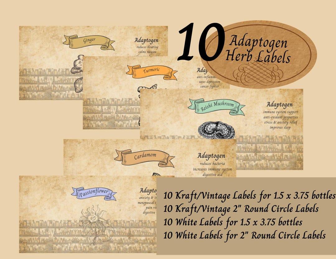 Apothecary Labels, Apothecary Labels Printable, Editable Printable ...