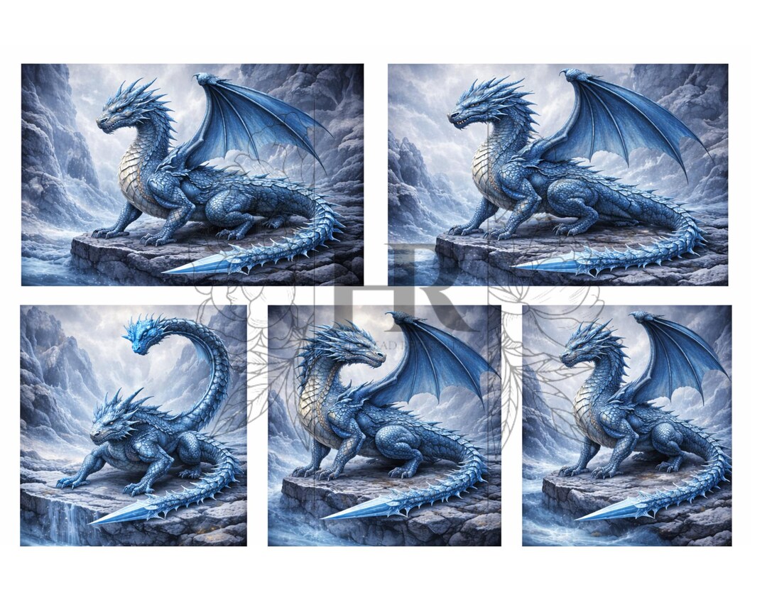 A4 Rice Paper Decoupage / Dragon Decoupage / Dragon Rice Paper / Dragon ...