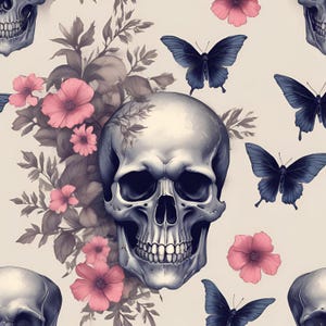 A4 Rice Paper Decoupage / Halloween Rice Paper/ Mulberry Paper/ Skull Decoupage Rice Paper/Halloween Decoupage Rice Paper/Goth Skull Paper
