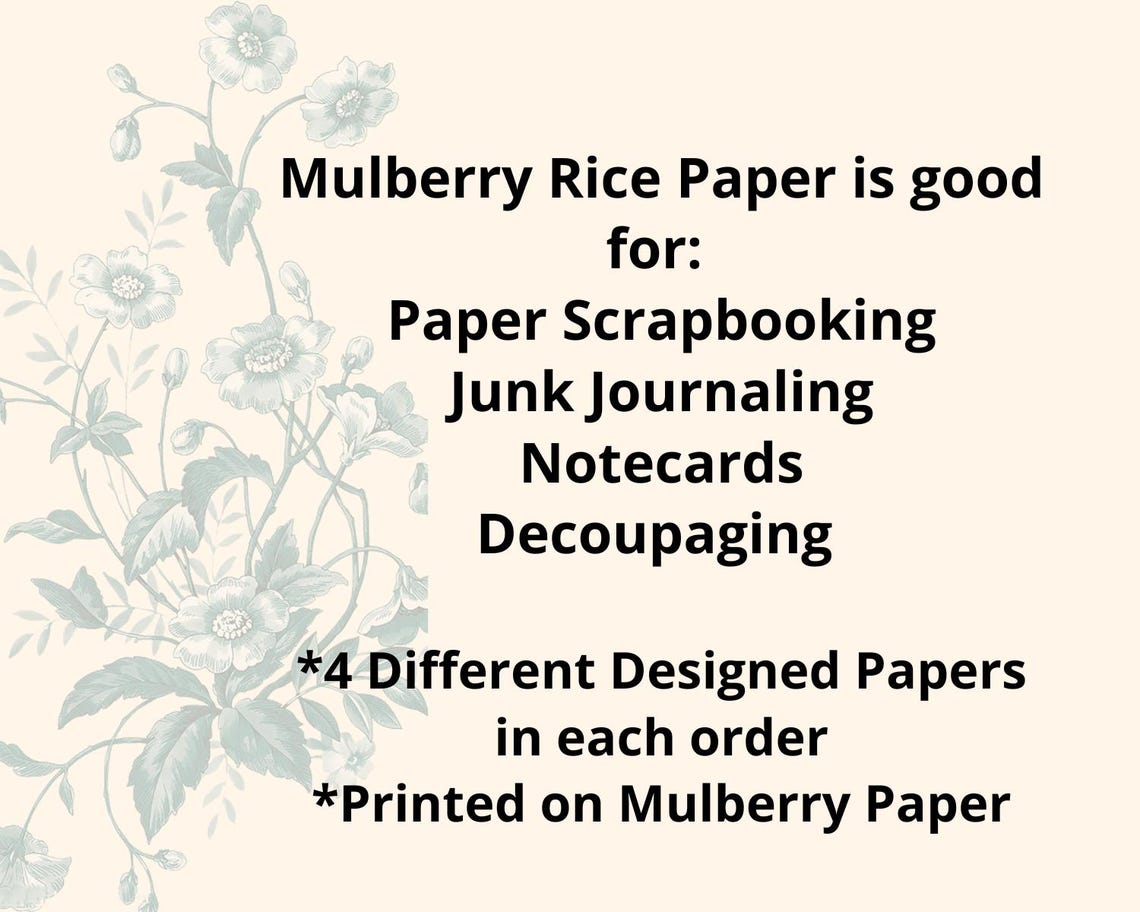 A4 Rice Paper Decoupage / Halloween Rice Paper/ Mulberry Paper/ Goth ...