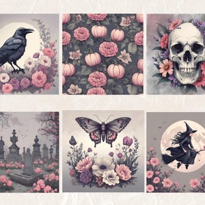 A4 Rice Paper Decoupage / Halloween Rice Paper/ Mulberry Paper/ Goth Decoupage Rice Paper/Halloween Decoupage Rice Paper/Goth Skull Paper