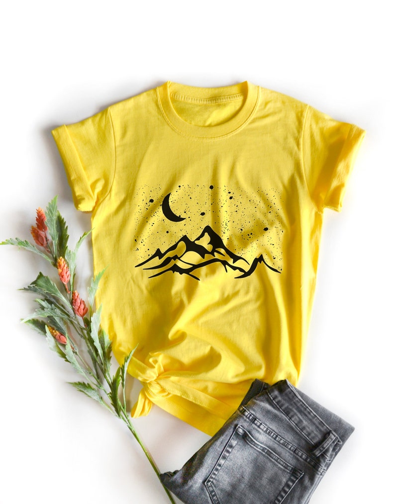 The mountains Shirt Mountains T-Shirt camping party T-Shirt Clothing Shirt image 6