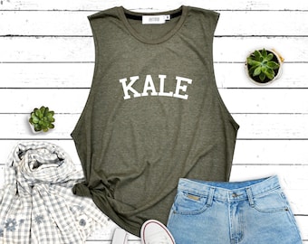 Kale tank Vegan tank herbivore tank not eat animals graphic shirt Muscle tee tank top workout tank