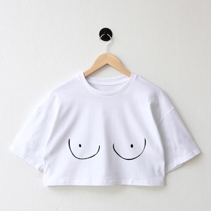 boob funny crop shirt boob graphic Shirt boob printed shirt workout regular oversized crop shirts