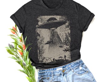 UFO Abduction T-Shirt: Funny Alien Graphic Tee