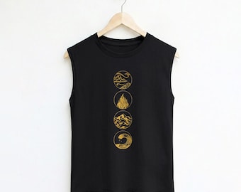 Regata Musculosa Quatro Elementos - Camiseta de Treino Feminina