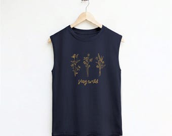 Wildflower shirt plants graphic Shirt workout regular