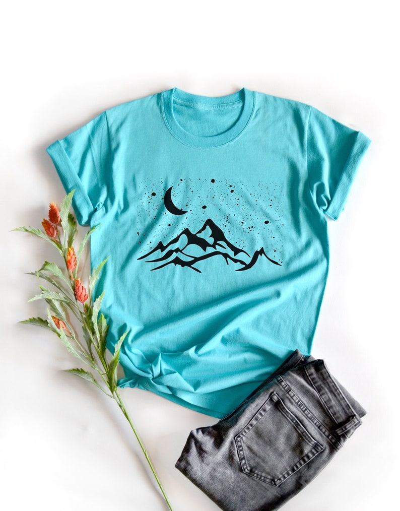 The mountains Shirt Mountains T-Shirt camping party T-Shirt Clothing Shirt image 9