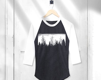Forest baseball-raglanshirt: Faith-shirt met print