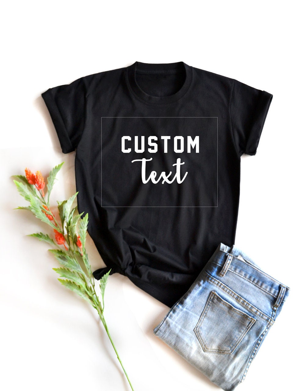 Custom your text shirt Custom TShirt Personalization TShirt Etsy