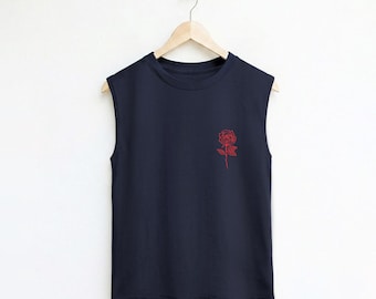 Gespierde tanktop met roze zak: trainingsshirt voor dames