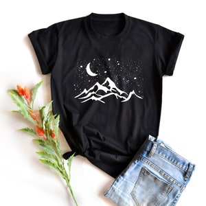 The mountains Shirt Mountains T-Shirt camping party T-Shirt Clothing Shirt image 2