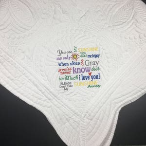 You Are My Sunshine Quilted Blanket NCU0TH490