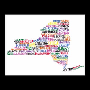 New York Blanket- Word Art- New York Map- New York Gift- New York Home- I Love New York- Graduation Gift- Moving Gift- Housewarming Gift