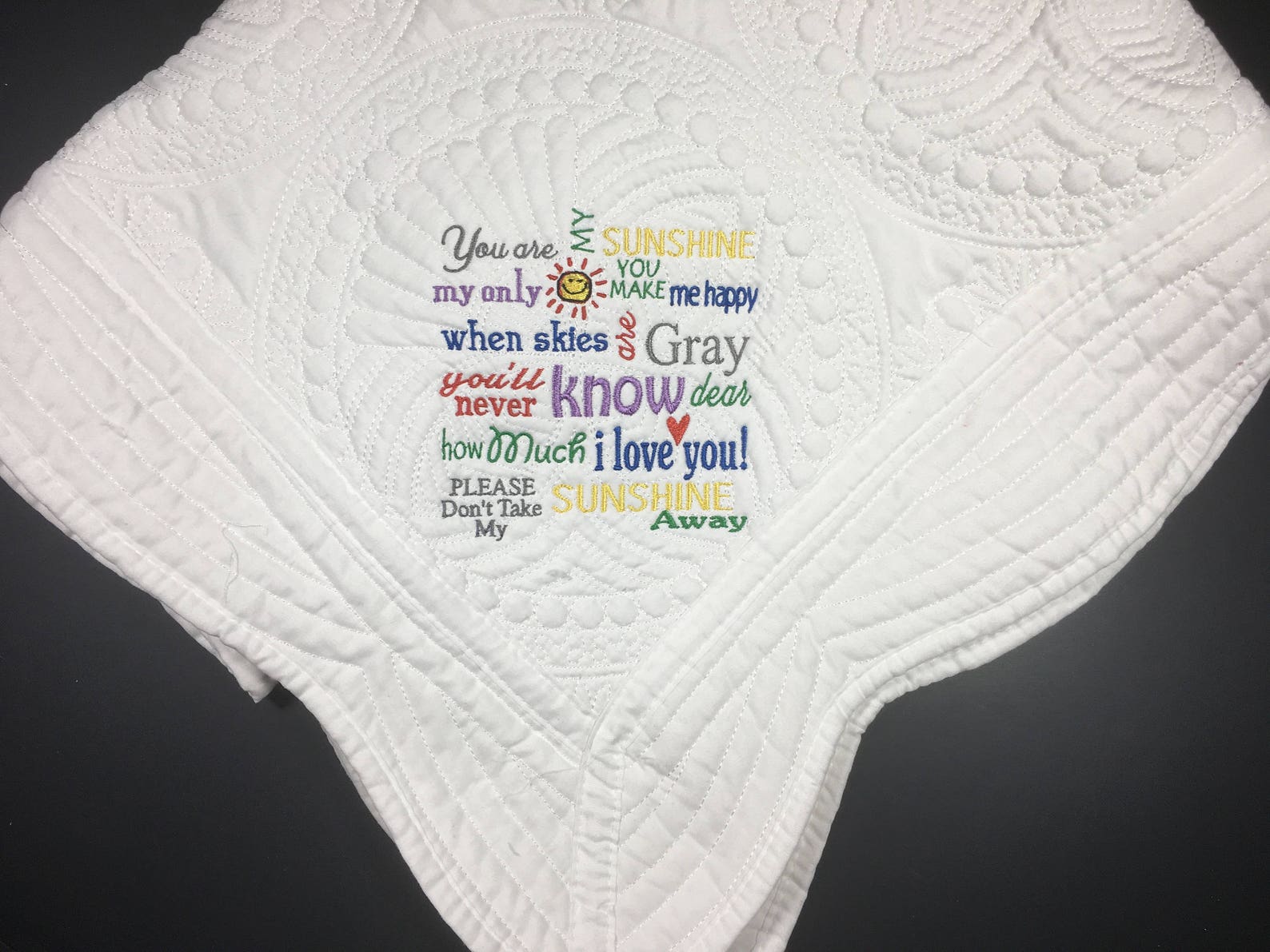 You Are My Sunshine Blanket Embroidered Baby Blanket Baby Etsy