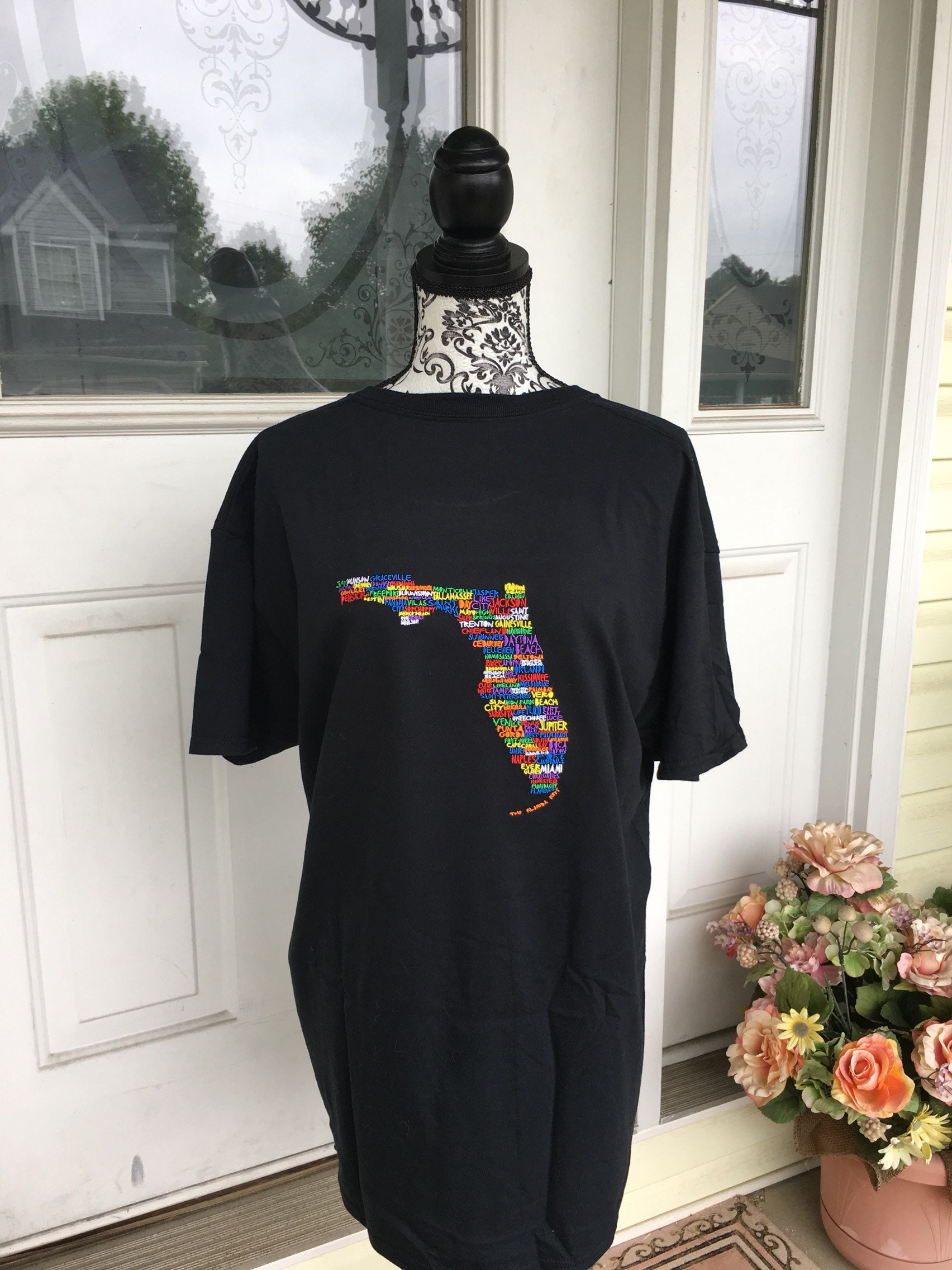 Florida Word Art Women's Fit Shirt Florida Shirt Word | Etsy