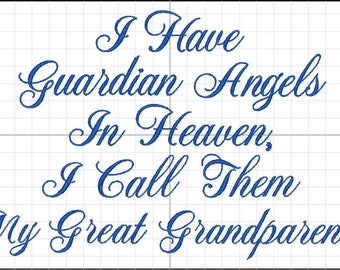 I Have Guardian Angels in Heaven I Call Them Great Grandparents- Baby Blanket- Baby Quilt- Guardian Angel- Shower Gift- Baby Gift