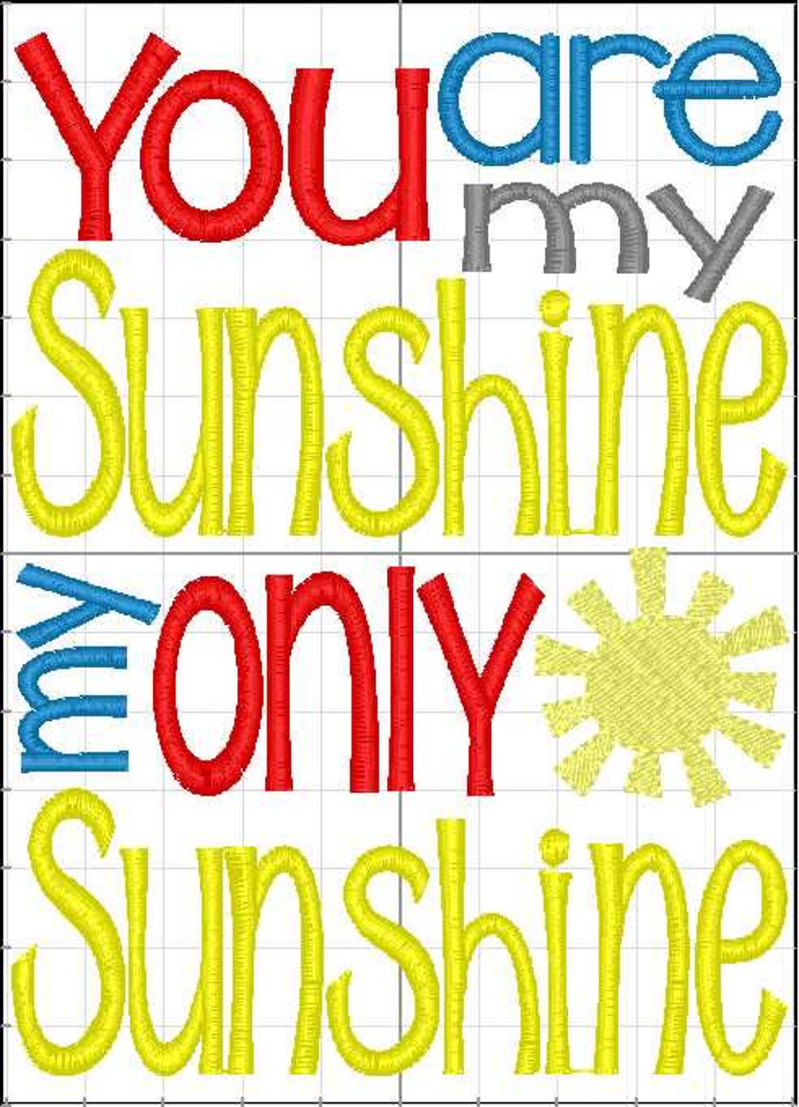You Are My Sunshine Blanket Embroidered Baby Blanket Baby Etsy