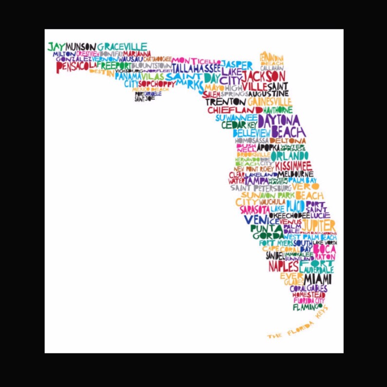 Florida Blanket Word Art Florida Gift Florida Home Etsy Florida blanket word art florida gift florida home etsy