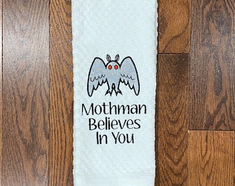 Mothman Believes In You- Mothman- West Virginia- Cryptid Decor- Cryptid Monster- Cryptidcore- West Virginia Decor