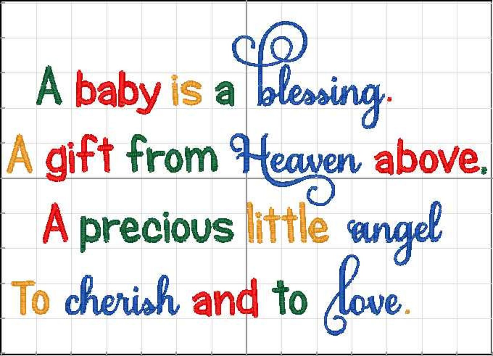 A Baby is a Blessing Baby Blanket Embroidered Baby Blanket Etsy