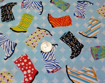 fabric rain boots