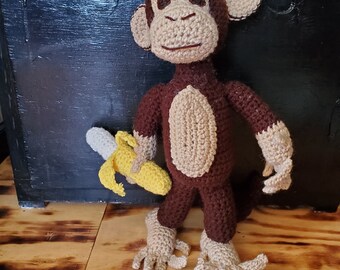 crocheted monkey