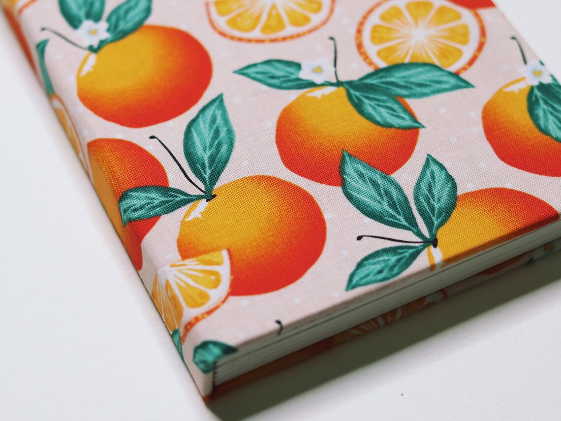 Handmade Journal Oranges Journal Bullet Journal Etsy